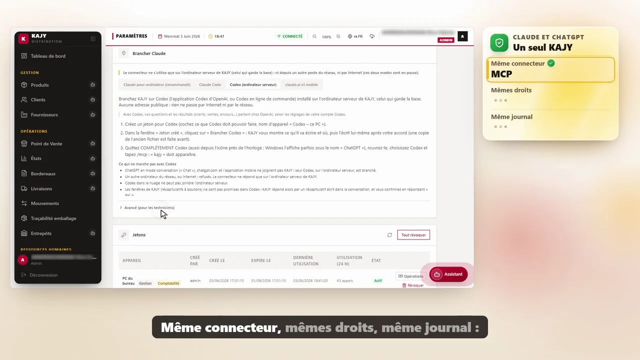 The same connector in ChatGPT